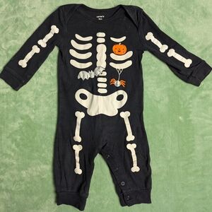 Carter's Infant Skeleton Body Suit 9 month